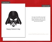 Darth Vader Father's Day Card, 5x7 inch