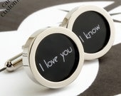I Love You, I Know Star Wars Cufflinks for Grooms, Weddings and Romance