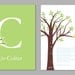 Personalized Custom Baby Bible Verse and Initial/Monogram Print- Nursery Decor for Boys or Girls -Set of two 8"x10" prints