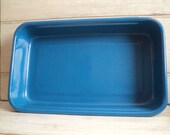 vintage blue enamelware graniteware large baking pan lasagna
