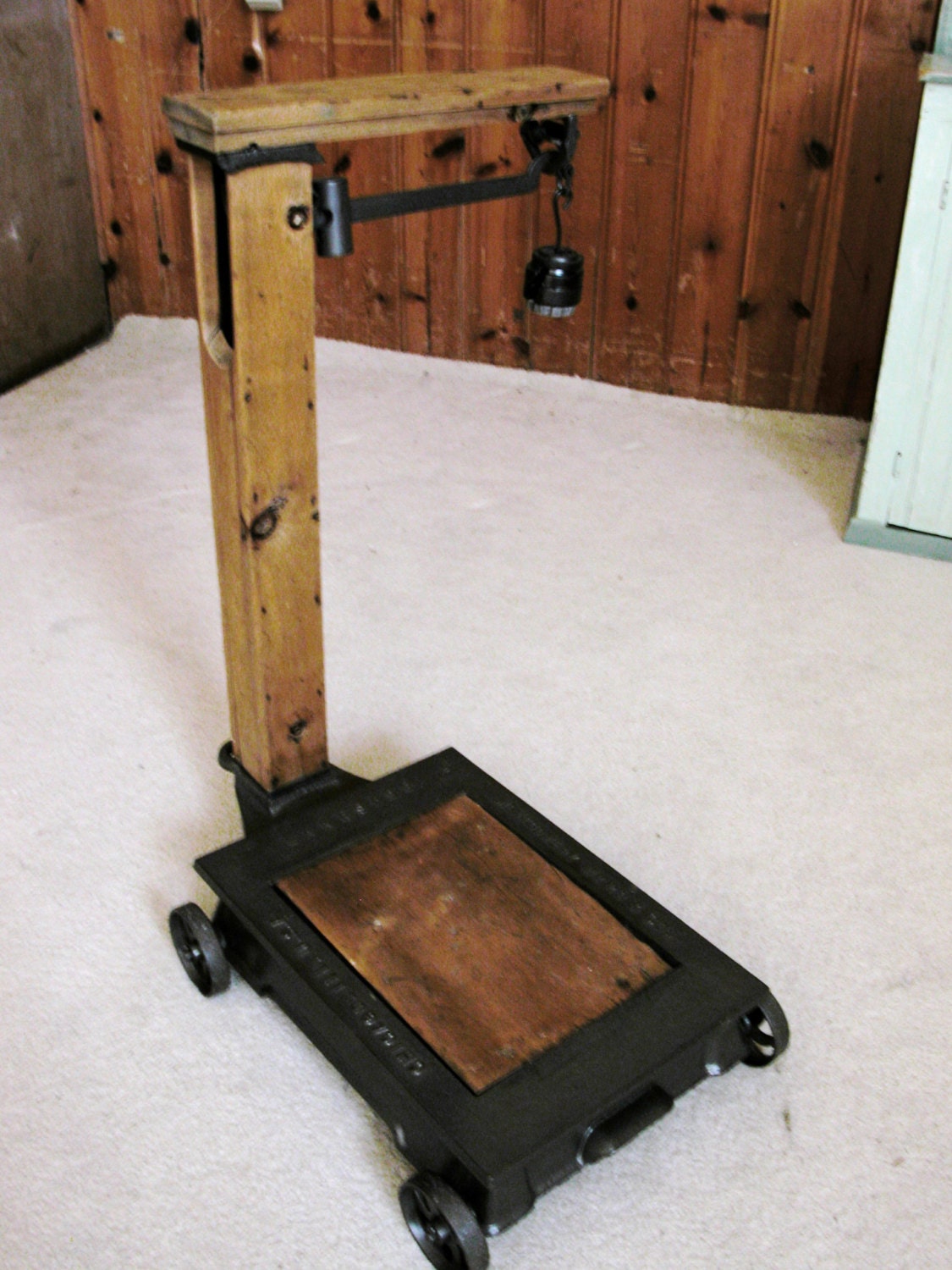 Antique Floor Weight Grain Scale