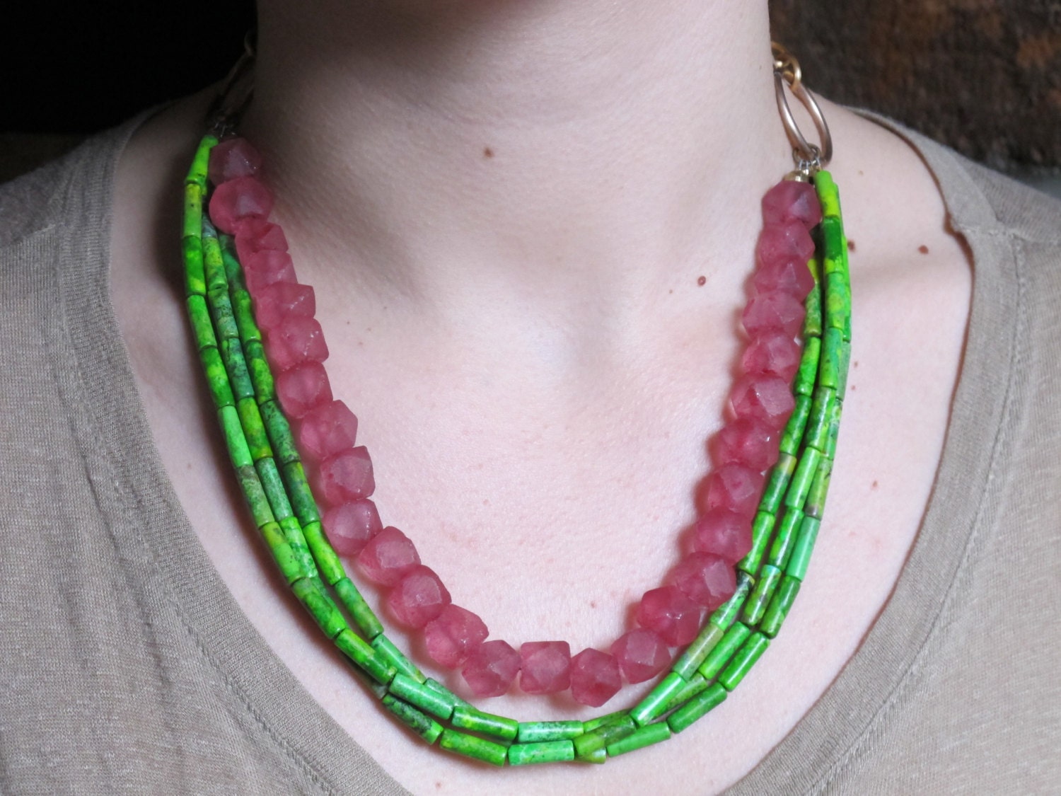 Beautiful Statement Necklace Perfect for Spring - Anna's Tulip