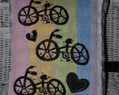 I love to ride my bicycle pillow