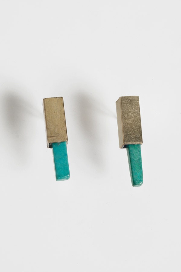 Turquoise Dagger Ear Posts