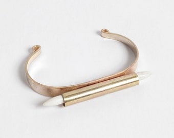 White Magnesite Dagger Cuff