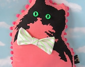 Pink Handsome Kitty Pillow