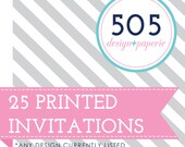 30 Professionally Printed Invitations by 505 Design Paperie Il_170x135
