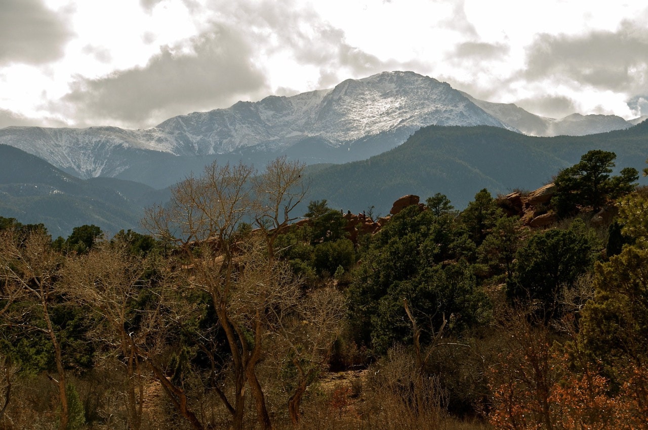 Pikes Peak - 8 1/2 x 11 Fine Art Print