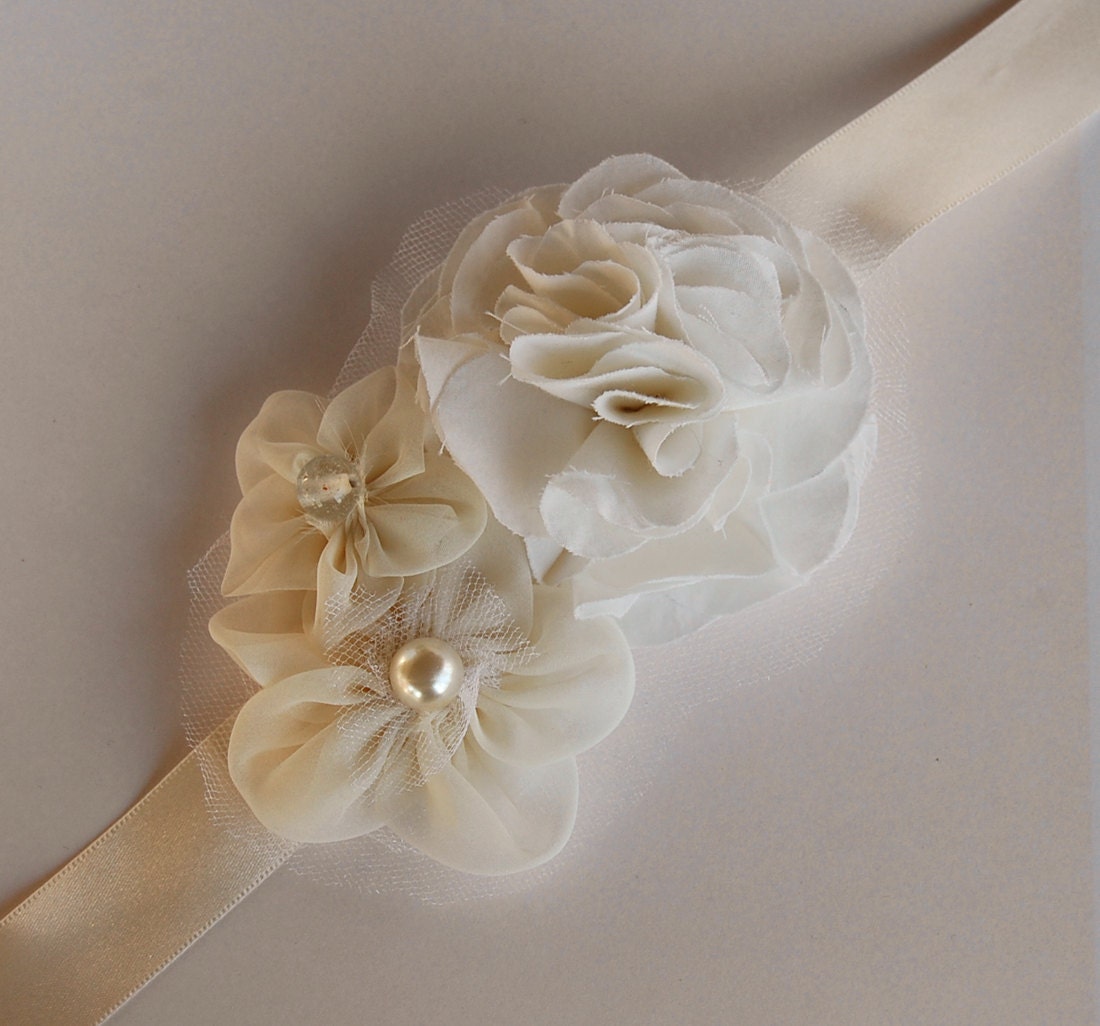 Eco Friendly Weddings - Flower Belt - Repurposed Materials