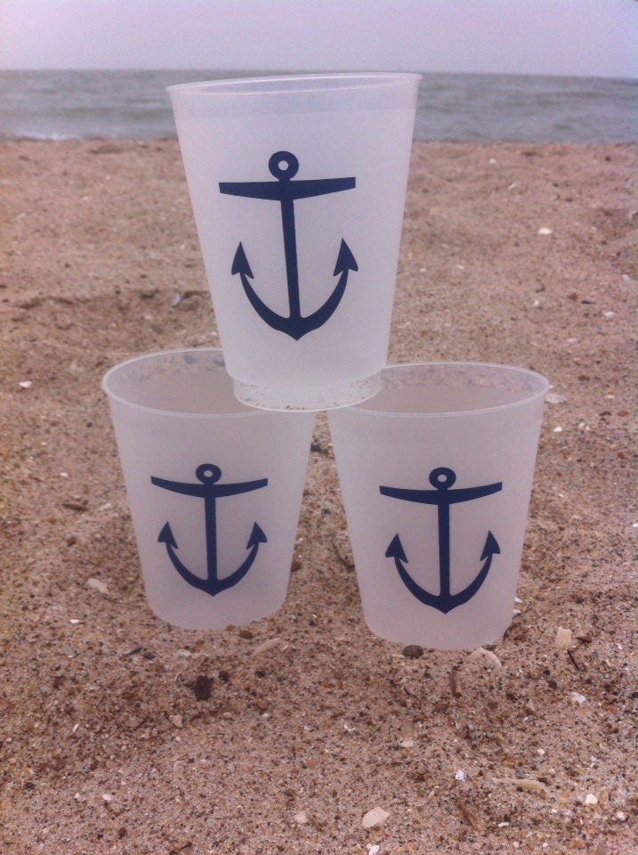 Summer Nautical Anchor Plastic Cup set of 50 Il_170x135