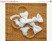 SALE ORGANIC Bamboo Teether Ring, All Natural Baby Teether