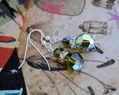 Green With Envy Olivine Swarovski Earrings-wedding, St Patricks, birthday, bridesmaid, bride, beach wear, Michigan, Oregon, Washington