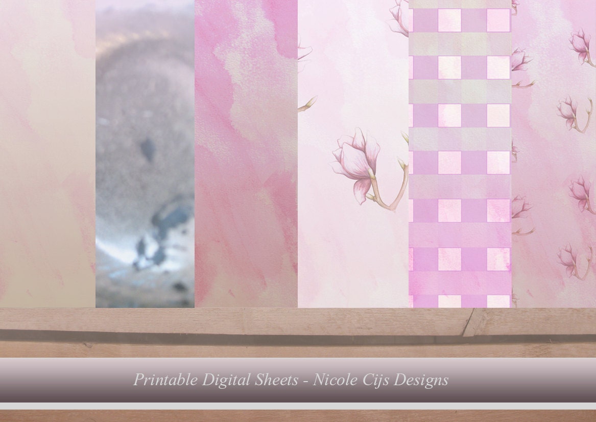 Backgrounds - Shabby Pink: For Gift Wrap, Scrapbooking, Journaling, Paper Goods and Digital Collaging