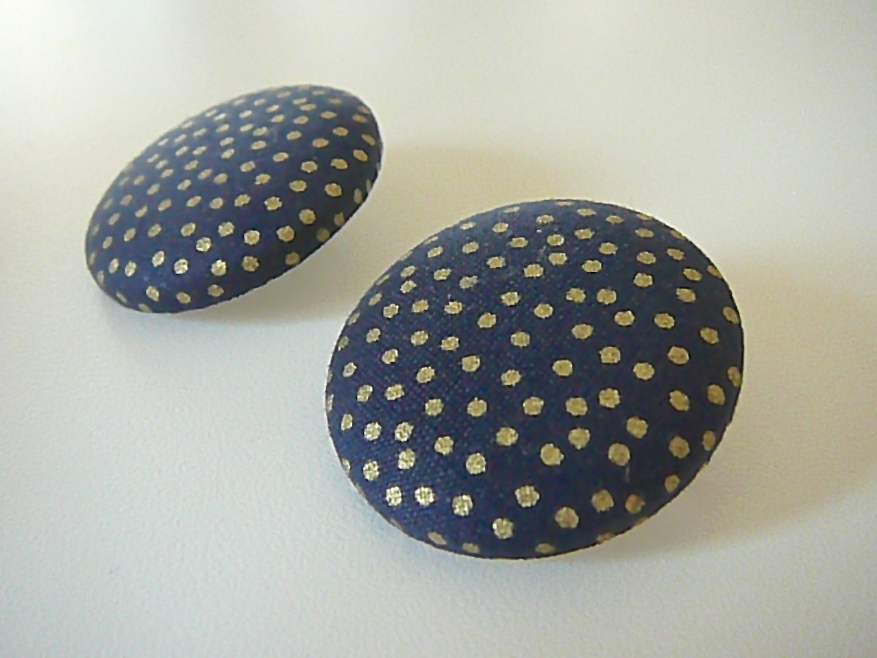 Gold Dust - Button Earrings