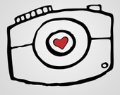 Premade Hand Drawn Camera Logo