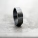Men's Ring, Unisex Simple Flat 7mm Band Oxidized Argentium Sterling Silver Men's  Band - Made in Your Size