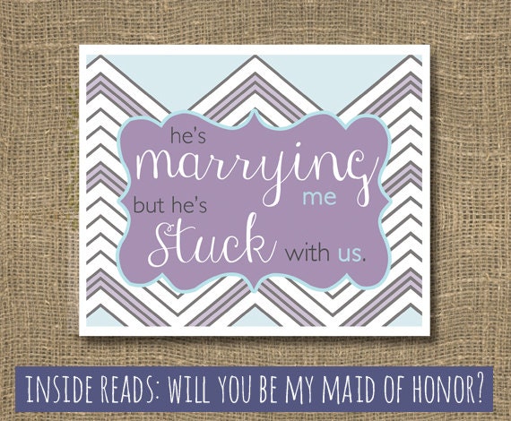 Will You Be My Bridesmaid Card - Funny Will You Be My Maid Of Honor, Bridesmaid - Cards