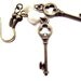 Antique Key Earrings, skeleton key, Tiny key earrings , FREE SHIPPING