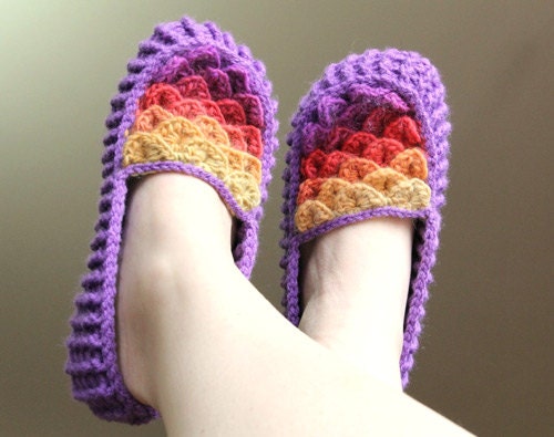 Crochet PATTERN Crocodile Stitch Loafers (Adult Sizes) - Permission to Sell Finished Items