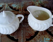 Franciscan Coronado Sugar Creamer Off White Matte French Country Cottage Beach House Chic