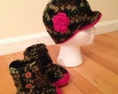 Matching hat and boot set