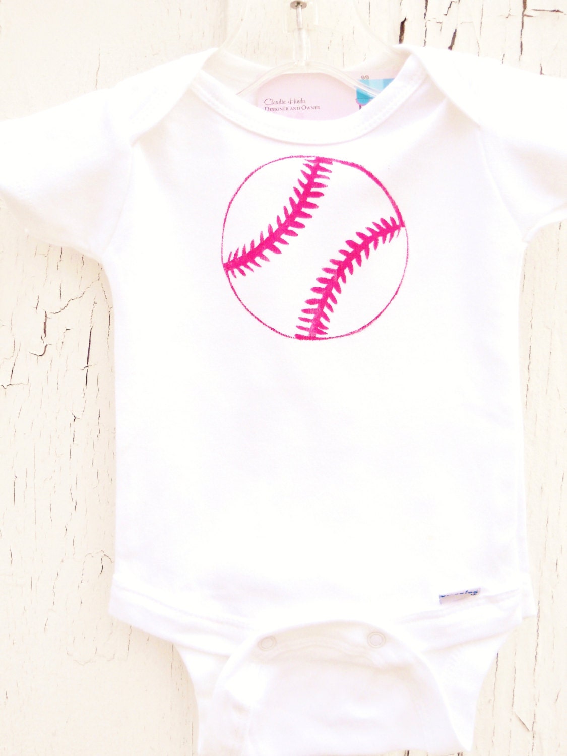 Children Kids Girl Baseball Softball Toddler T-Shirt or Baby Onesie Sports