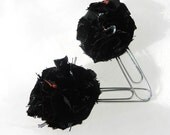 Black Grey Red Pom Pom Paperclip Bookmark Gift Card Holders
