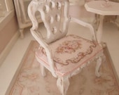 French Aubusson chair - 1/12 dolls house dollhouse miniature