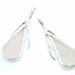 drusy twig earrings in sterling silver- made to order