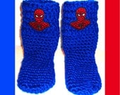 Children's Socks, Handcrafted Socks With Superhero Patches, Handmade Socks , Chunky Socks With Patches