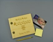 Personal Sized Engraved Baltic Birch Scrapbook or Photo Album