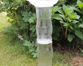 Uzumaki Spirals Bird Bath Feeder Garden Decoration Upcycled glassware glass ware candle or plant stand indoor outdoor