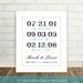 Important Dates in Your Love Story Print for Wedding, Bridal Shower, Engagement, Anniversary Gift - 8x10 Print , Other Sizes Available