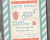 VINTAGE TEA POSTER Wedding Bridal Shower/Baby Shower Invitation - You Print