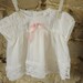 Vintage baby Christening dress / Baptism gown 1970s Beautiful white baby dress Bridesmaid dress