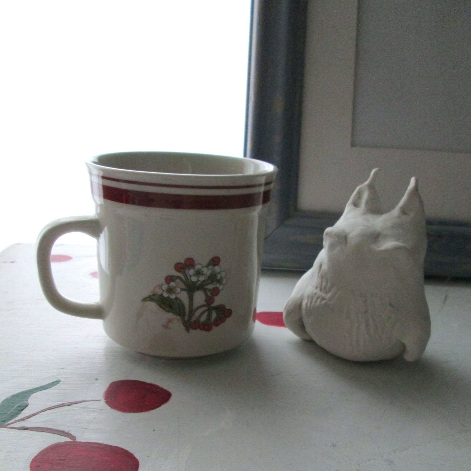 MUG WOODLAND VINTAGE Floral Coffee Tea Seventies