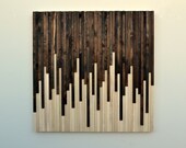 Rustic Wood Wall Art - Wood Sculpture Wall Installation