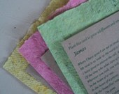 Plantable & Recycled Memorial Cards-Sample