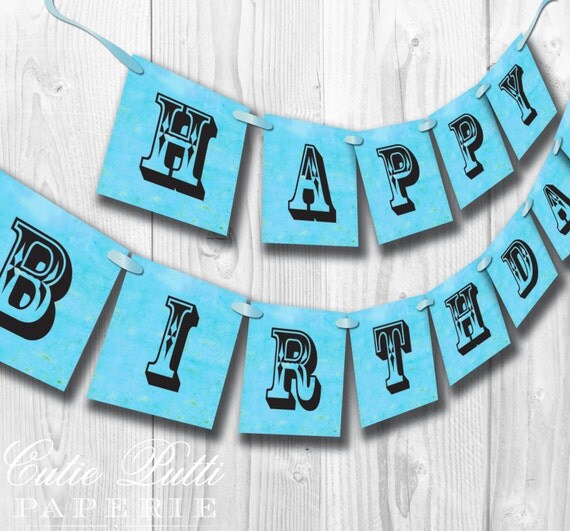 Primary Circus Party, Carnival Party - PRINTABLE BIRTHDAY BANNER - Cutie Putti Paperie Il_570xn