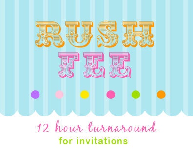 RUSH ORDER Add-On  (For Invitations)