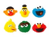 12 Fondant toppers for cupcakes or cookies