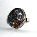 Ring,Steampunk ring,Steampunk,Aqua crystal ring,Ready to Ship,Steampunk Jewelry,Industrial design ring