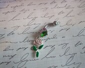 Rink Rose Navel Ring