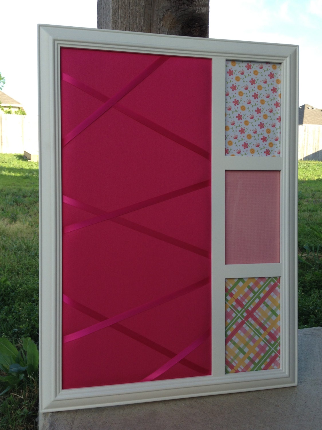 LARGE MEMO BOARD Framed Corkboard Bulletin Board Desk Organizer Nursery Decor Wall Decor Photo Frame