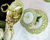 English Staffordshire Meakin 3 Tiered Tidbit Trays - Cake Stand 9877