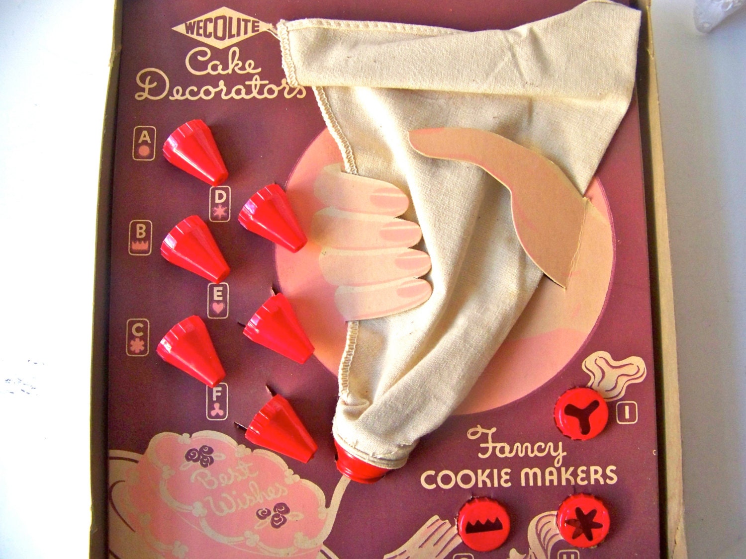 Vintage Cake Decorator Cookie Maker by Wecolite