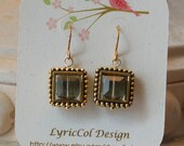 Square Gallery Smokey Earrings