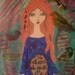 She Believed She Could So She Did - Original mixed media painting on canvas by a Pink Dreamer