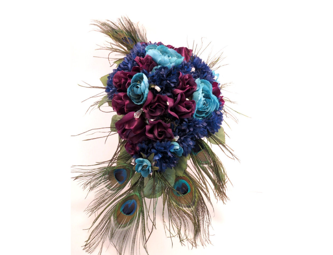 Peacock Wedding Bouquet