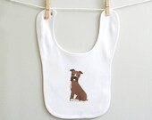 Boxer baby bib. Organic cotton.
